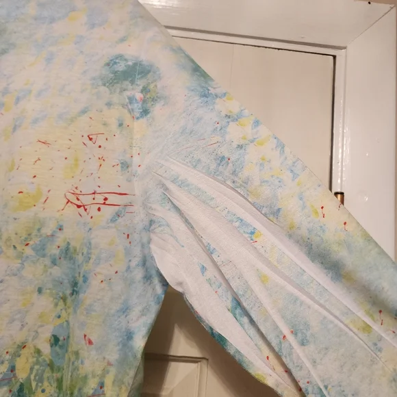 LEOMA LOVEGROVE XXL Women 3/4 Sleeve Knit Fish Shirt Like New 100% Polyester - Picture 5 of 5